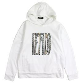 Moletom de algodão Fendi Branco