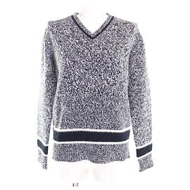 Christian Dior Knit Wool Top Blue Navy blue