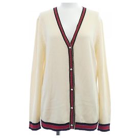 Cardigã Gucci Branco Vermelho
