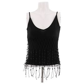 Regata de seda preta Thierry Mugler Preto