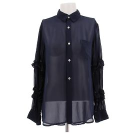 Comme Des Garcons Black Polyester Blouse Black