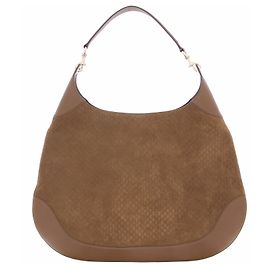 Gucci Bolsa monogramada marrom Bege