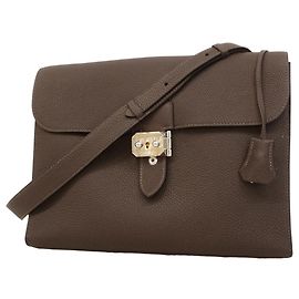 Hermès Hermes Shoulder Bag Sac à Dépêches 29 Chocolat