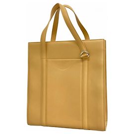 Bolsa tote de couro bege Cabochon da Cartier Bege