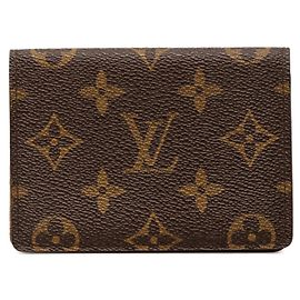 Louis Vuitton Monogram Vertikales Kartenetui Braun