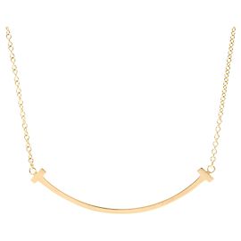 Tiffany & Co Colar Tiffany T Smile Small Size em ouro rosa Dourado