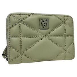 MCM Light Beige Leather Coin Purse Beige
