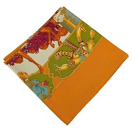 Hermès Sciarpa Carre 90 HERMES in seta multicolore Multicolore