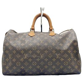 Louis Vuitton Round Speedy Bag Monogram Denim Brown