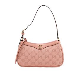 Gucci Micro GG Canvas Shoulder Bag Canvas Pink