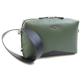 Borsa a tracolla Cartier Losange L1002551 Nero Verde Cachi