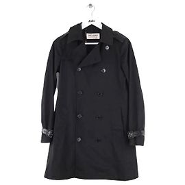 Saint Laurent Black trench coat Black