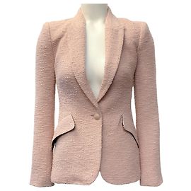 Blazer Chamberlain em tweed texturizado rosa pétala L'Agence Rosa