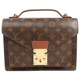 Sac à main Louis Vuitton Monceau en toile Monogram marron M51187 Marron