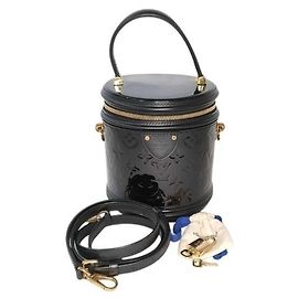 Sac de toilette Louis Vuitton Monogram Vernis Cannes PM Noir
