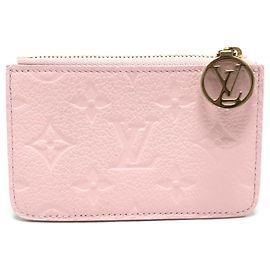 Louis Vuitton Pink Monogram Empreinte Card Case Pink