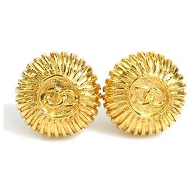 Orecchini a clip dorati Chanel D'oro