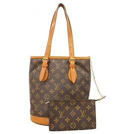 Borsa Tote Louis Vuitton Monogram Bucket PM Marrone