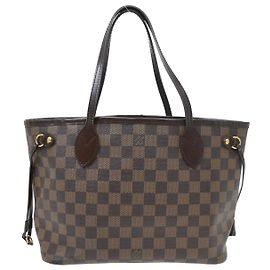 Bolso Neverfull Damier PM Louis Vuitton Castaño