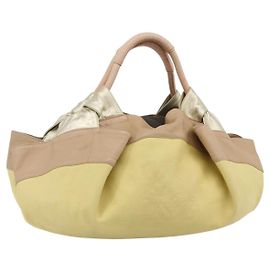 Borsa Loewe Anagram Logo Nappa Aire in pelle Giallo