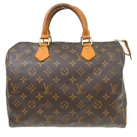 Louis Vuitton Speedy Monogram Canvas 30 Castaño
