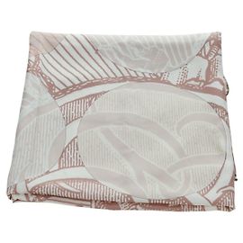Hermès HERMES Carré 140 Sciarpa "SOITE ET POURSUITE" Seta Rosa Auth hk3779V Rosa