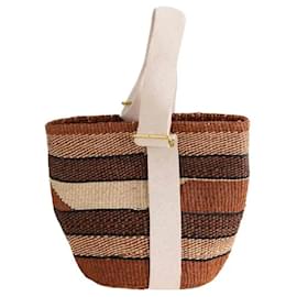 Soeur Schultertasche aus Weidengeflecht camel Kamel