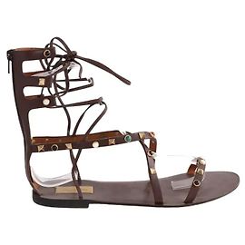 Valentino Brown Leather Sandals Size 40 Brown