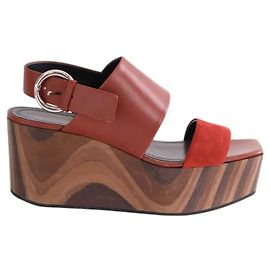 Céline brown leather sandals size 39 Brown