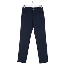 Courreges Calça reta azul-marinho Azul marinho