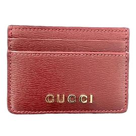Gucci Rosso Ancora Leder Kartenetui Rot