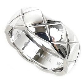 Chanel 18K White Gold Coco Crush Band Ring J10570 Other