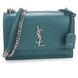 Borsa a tracolla verde Saint Laurent Verde