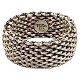 Tiffany & Co Tiffany Somerset Mesh Ring Silvery