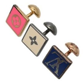 Louis Vuitton Bouton de Manchette Champs-Élysées Conjunto de abotoaduras Prata Multicor