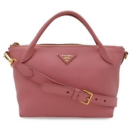 Bolsa de mão/Bolsa de ombro Prada Vit Daino Rosa