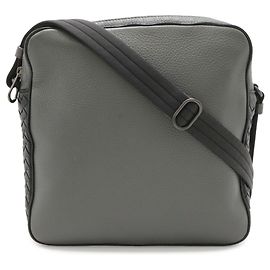 Borsa a Spalla Bottega Veneta Intrecciato Nero