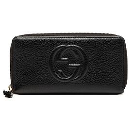 Gucci Soho Interlocking G Tassel Long Wallet Black