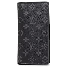 Cartera Louis Vuitton Black Monogram Eclipse Brazza Negro