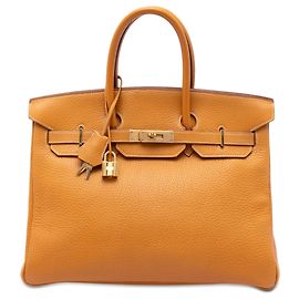 Hermès Orange Togo Birkin Retourne 35 Orange