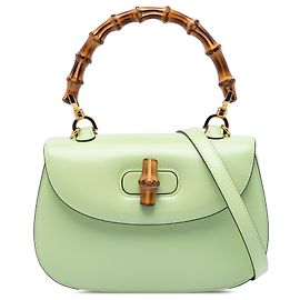 Sac à anses Gucci 1947 en cuir de veau vert de petite taille Vert Vert clair