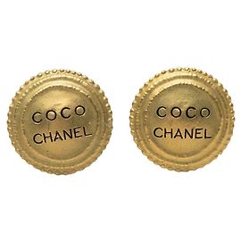 Orecchini a clip Chanel Vintage Gold Plated D'oro