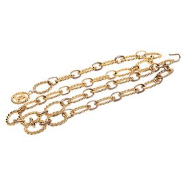 Cinturón de cadena Chanel Vintage chapado en oro Dorado