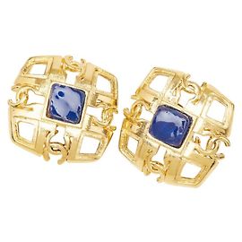 Orecchini a clip Chanel Vintage Coco Mark D'oro