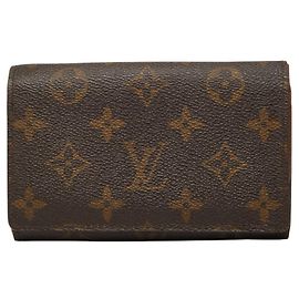 Louis Vuitton Monogram Bi-fold Wallet Brown