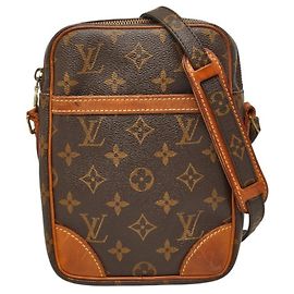 Bolsa de ombro transversal Louis Vuitton Monogram Danube Marrom
