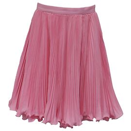 Mini-jupe à volants plissés Balmain en polyester rose Rose