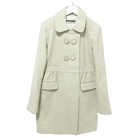Autre Marque Tara Jarmon Wool Coat Beige