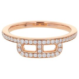 Anello Link d'Hermès Diamond Band Ring D'oro