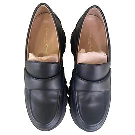 Gianvito Rossi Chunky Platform Leather Loafers - Black Black